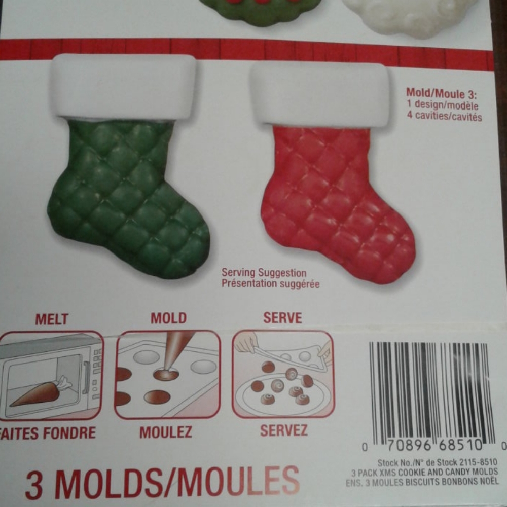 Wilton Christmas Cookie Candy Mold Set - Picture 3 of 5